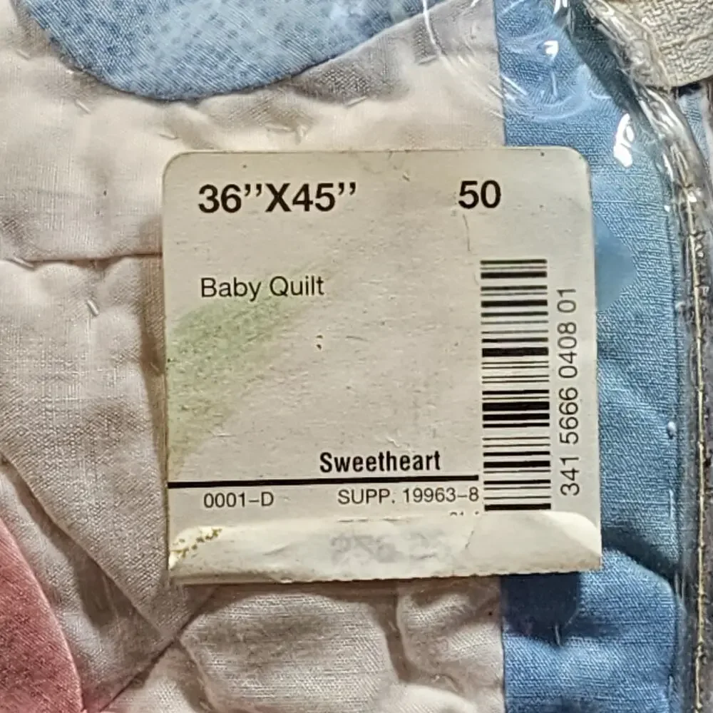 SweetHart Handmade Heirloom Quilt Bright Future For Baby By JC Penny 36